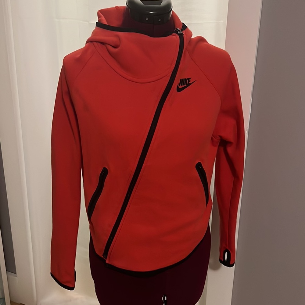 Nike Running Cross Zip-up Jacket Orange Juniors XS, Orange/Salmon Color